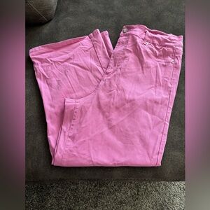 Pink Flare & Wide Leg Jeans